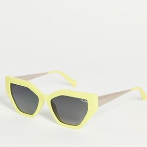 Quay Australia vinyl Sunglasses with Yellow Frame